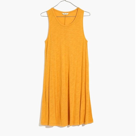 Madewell Yellow Highpoint Tank Top Swing Flowy Dress - Picture 2 of 5